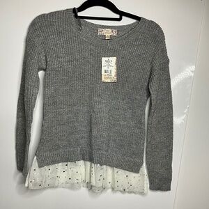 Pink republic girls sweatshirt blouse new with tag size m